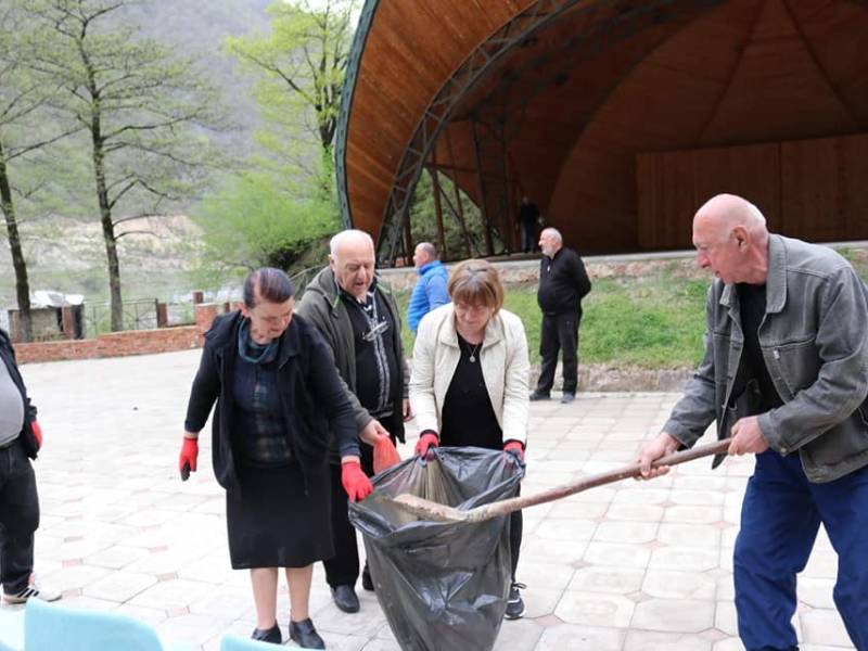 ,,დავასუფთაოთ საქართველოს" ფარგლებში ცაგერის მუნიციპალიტეტში მასშტაბური...
